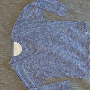Wilfred Heathered Blue 3/4 Sleeve Top